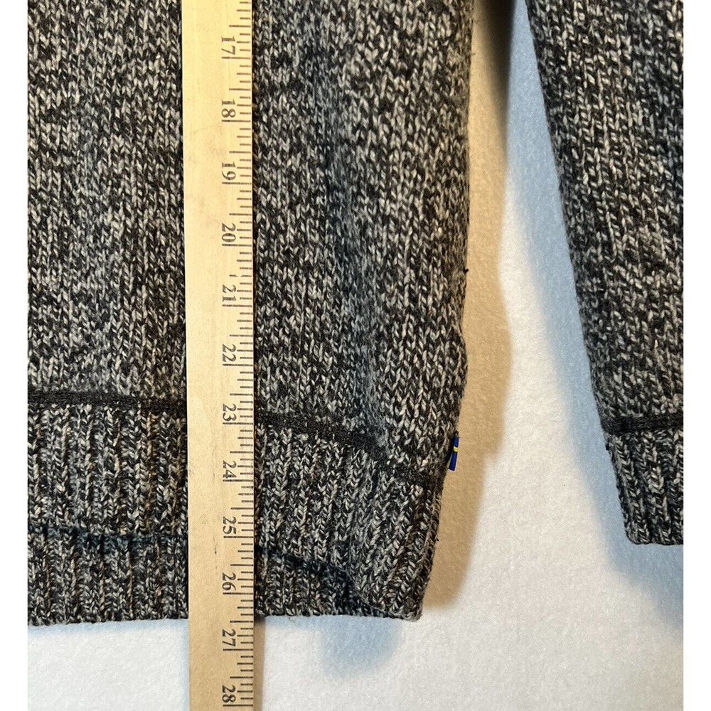 Fjallraven Mens Lada Sweater Size M/L 80% Wool Shawl Collar - Picture 8 of 11